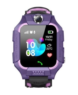 Детские смарт-часы Q19 с GPS-трекером, SIM-картой, Фиолетовые