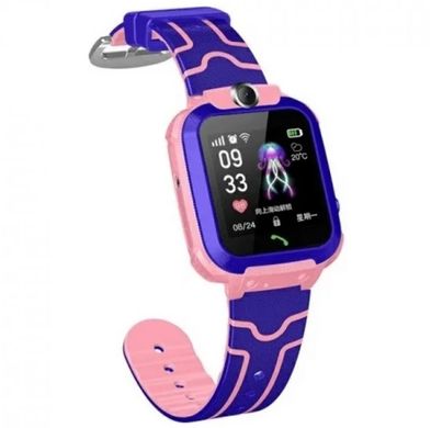 Детские смарт-часы с GPS и влагозащитой IP67 Q12 розовые