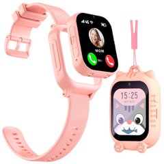 Дитячий смарт-годинник K26 з GPS трекером, Wi Fi 4G, рожеві для дівчинки