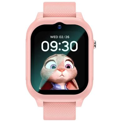 Детские смарт-часы K26 с GPS трекером, Wi Fi 4G, розовые для девочки