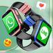 Дитячий розумний годинник-телефон на Android з GPS-трекером, з викликом 4G, SOS-оповіщення, камера, список контактів, текстові та голосові повідомлення, чати по SMS, рожеві