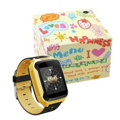 Детские смарт-часы Q529 GPS с камерой, прослушкой, желтые