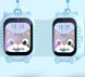 Умные детские часы-телефон на Android (чехол в комплекте), голубые