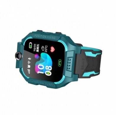 Детские смарт-часы Q19 с GPS-трекером, SIM-картой, Бирюзовые