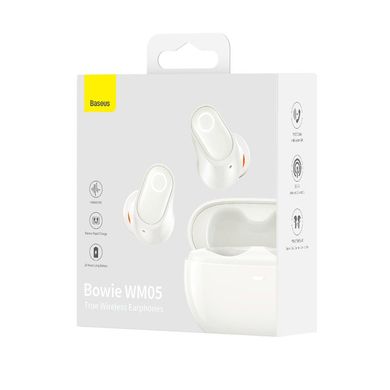 Навушники BASEUS Bowie True Wireless Earphones WM05 |BT5.2, 35/400mAh, ANC, 5h| (NGTW200002)