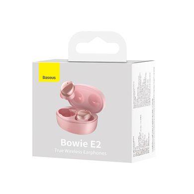 Навушники Bluetooth BASEUS True Wireless Earphones Bowie E2 рожеві