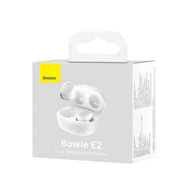 Навушники Bluetooth BASEUS True Wireless Earphones Bowie E2 белые