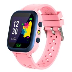 Детские смарт-часы Q15 с GPS-трекером, SIM-картой, розовые