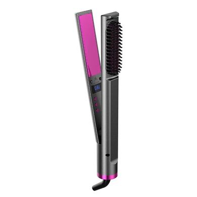 Керамический утюжок выпрямитель 3в1 для укладки волос Ubeator Hair Straightener мульти-стайлер, щетка-расческа для завивки локонов