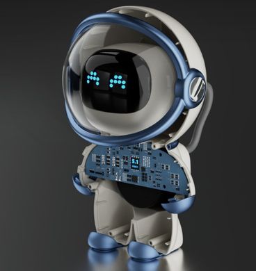 Умный Астронавт Bluetooth колонка, TF карта, FM часы, AI, умный домофон, аудио