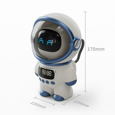 Розумний Астронавт Bluetooth колонка, TF карта, FM годинник, AI, розумний домофон, аудіо