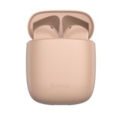 Бездротові bluetooth навушники BASEUS W04 Pro пудра